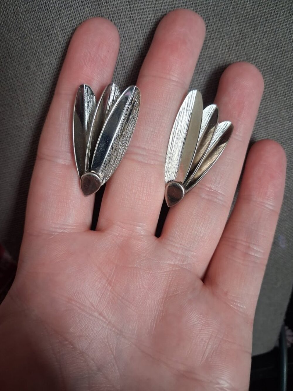 Vintage clip on earrings
